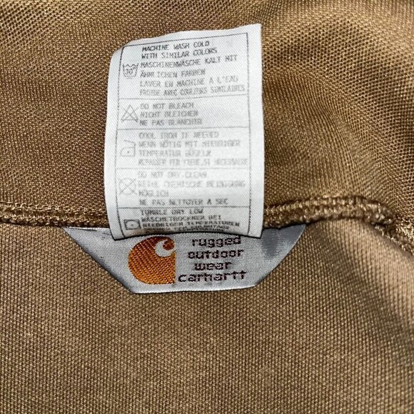 Vintage CARHARTT Full Zip Track Sweat Suit Jacket - Spellout - Brown - EUC -M - Picture 8 of 9